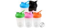 BPA Free Fitness Shaker Bottle with Loop 400ml