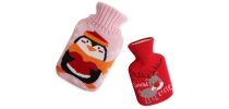 Hot Water Bottle with Knitted Cover