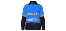2 Tone Open Front Shirt L/S 3M Tape