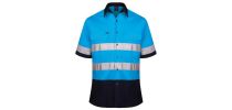 2 Tone Open Front Shirt S/S 3Mtape