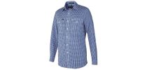 Pilbara Mens Y/D Check, Dual Pocket, L/S Shirt