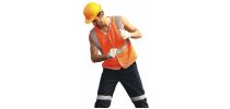 Unisex Adults Hi-Vis Vest With Crossing Tape