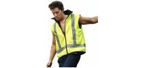 Unisex Adults Hi-Vis Reversible Vest With Reflective tape