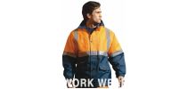 Unisex Adults Hi-Vis Polar Fleece Lined Jacket With Reflective Tape