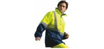 Unisex Adults Hi-Vis Mesh Lining Jacket With Reflective Tape