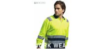 New Unisex Adults Hi-Vis Polyface / Cotton Back Polo With Reflective Tape