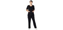 Womens Avery Tailored Fit Round Neck Scrub Top