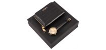 Set Lina Black (mini Wallet & Watch)