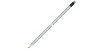 Pencil Sharpened Coloured Eraser - All Silver