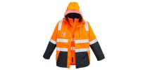Mens Hi Vis 4 in 1 Waterproof Jacket