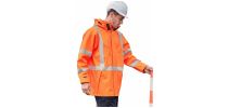 Mens Hi Vis X Back Heavy Duty Waterproof Jacket