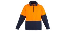 Hi Vis Half Zip Polar Fleece Jumper