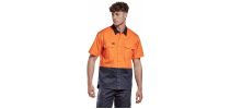 Mens Hi Vis Short Sleeve Shirt