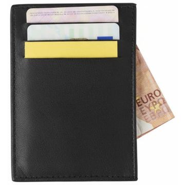 Split leather credit card wallet Logan