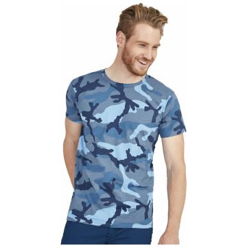 Camo Men's - Round Collar T-shirt
