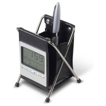 Pen Holder Desk Clock