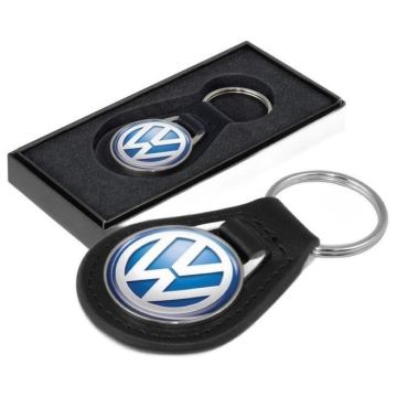 Baron Round Leather Key Ring