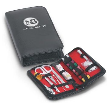Leather-Look Sewing and Manicure Kit