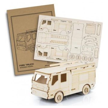 BRANDCRAFT Fire Truck Wooden Model