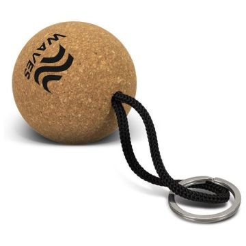 Cork Floating Key Ring - Round