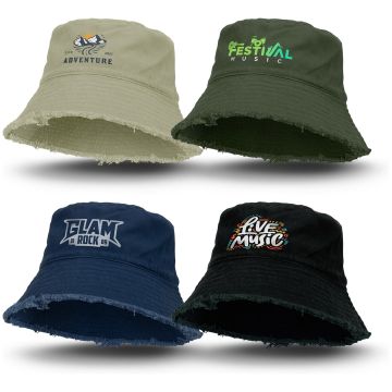Raw Edge Bucket Hat