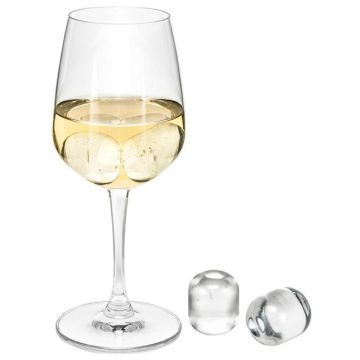 Crystal Wine/Gin Pearls With Velvet Pounch in Magentic Gift Box Set of 4 AVANTI