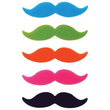 Moustache Glass Markers Set of 8  AVANTI