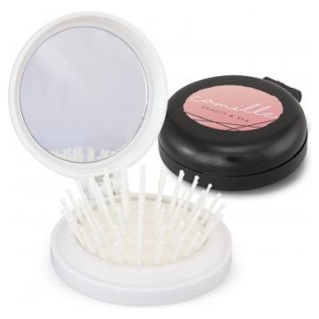 Compact Brush with Mirror