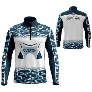 Polyester Custom Sublimation Quick Dry Fishing Shirt