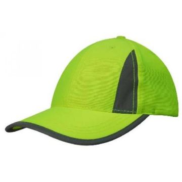 Hi Vis Safety Cap with Reflective Inserts and Trim