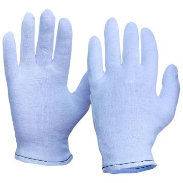 Interlock Poly/Cotton Liner Hemmed Cuff Gloves