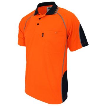 Hi-Vis Semicircle-piping Polo