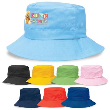 Kids Twill Bucket Hat w/Toggle