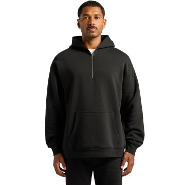 Mens Realx Half Zip Hood