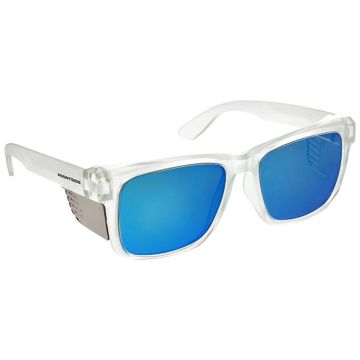 Safety Glasses Frontside Polarised Blue Revo Lens