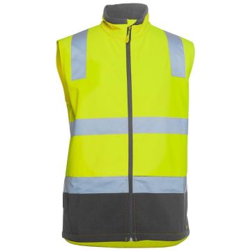 Hi Vis D+N WATER RESISTANT SOFTSHELL VEST