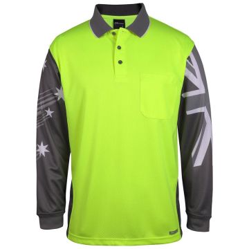 Hi Vis LONG SLEEVE SOUTHERN CROSS POLO