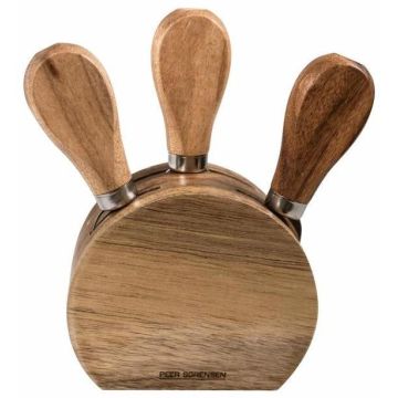 4 Piece Cheese Knife Block Set