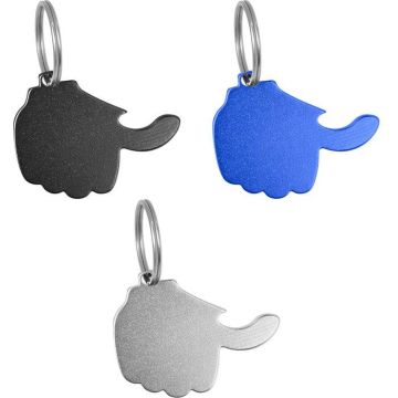 Aluminium 2-in-1 key holder Silvano