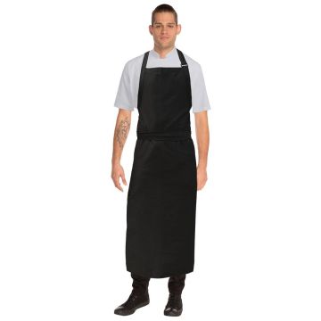 Large Black Bib Apron