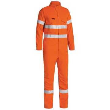 TenCate Tecasafe® Plus Taped Hi Vis FR Engineered Vented Coverall - Orange