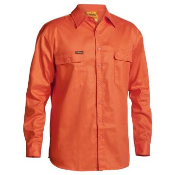 Hi Vis Drill Shirt - Orange