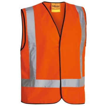 Taped X Back Hi Vis Vest - Orange