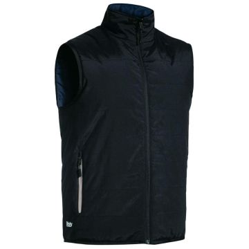 Reversible Puffer Vest - Black