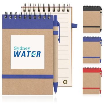 Eco Notepad Recycled Paper Spiral Bound with Z244