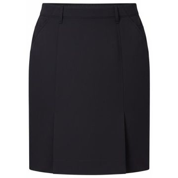 P/V Gaberdine Flex Waist Box Pleat Skirt