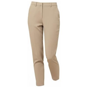Crepe Stretch High Waist Cropped Pant