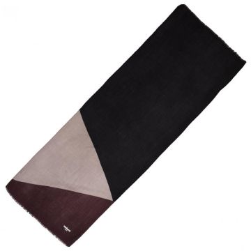 Scarf Beaubourg Burgundy & Grey