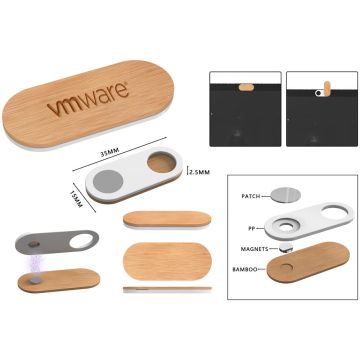 Webcame Cover Bamboo Lid