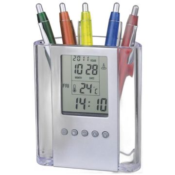 Alarm Clock & Pen Holder